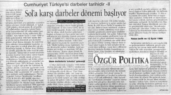 zgr Politika, 13 Eyll 1999