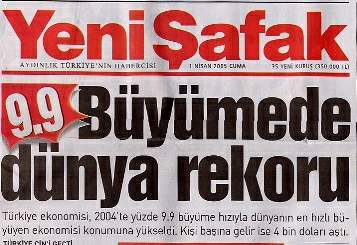 Yeni afak, 1 Nisan 2005